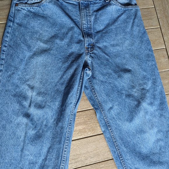 Vintage 90's LEVI Strauss & Co Orange Tab 550 Relaxed Jeans 40x32 (x2) - Picture 5 of 7